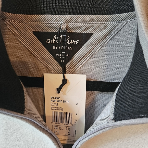 ADIDAS adiPure Men's 3/4 Zip Pullover Sweater - Picture 6 of 9